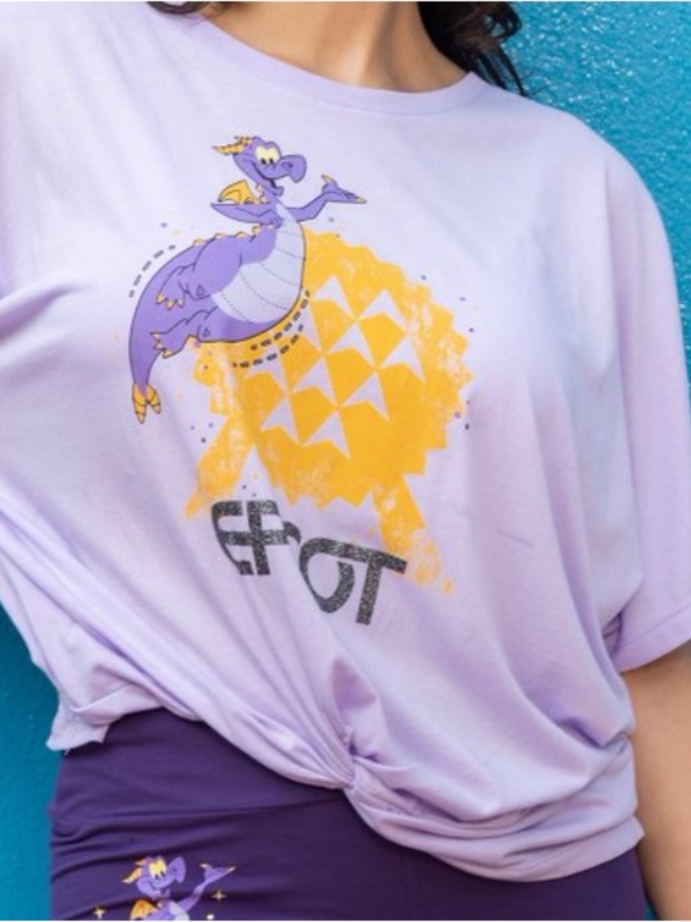 Figment Epcot with cute twist at bottom. Baggy sleeves. Like new!